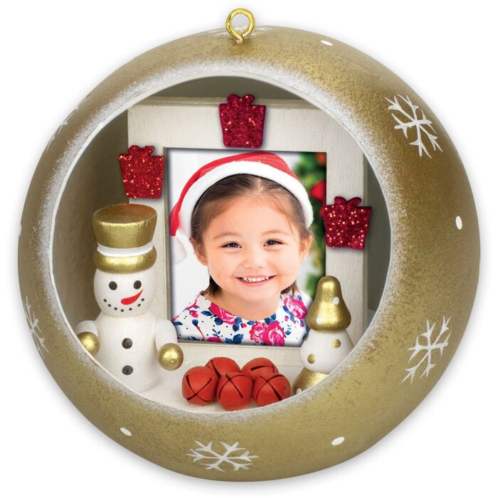ZEP Bola de Navidad con Foto Eithel 3,5x4,5 cm (10 cm redonda)