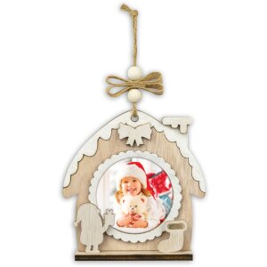 ZEP Colgante de Navidad Hazel Motivo C - Foto 6x6 cm