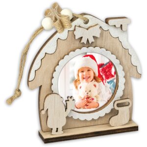ZEP Colgante de Navidad Hazel Motivo C - Foto 6x6 cm