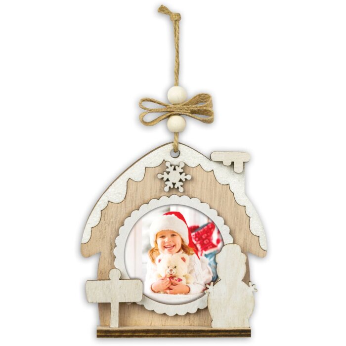 ZEP Colgante de Navidad Hazel Motivo A - Foto 6x6 cm