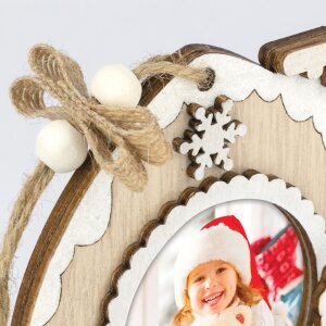 ZEP Colgante de Navidad Hazel Motivo A - Foto 6x6 cm