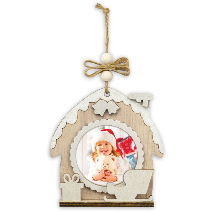 ZEP Colgante de Navidad Hazel Motivo D - Foto 6x6 cm