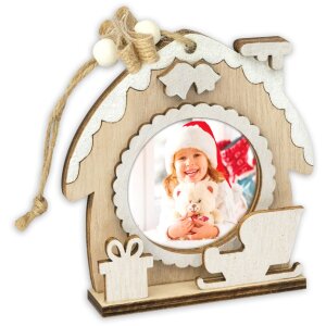 ZEP Colgante de Navidad Hazel Motivo D - Foto 6x6 cm