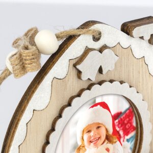 ZEP Colgante de Navidad Hazel Motivo D - Foto 6x6 cm