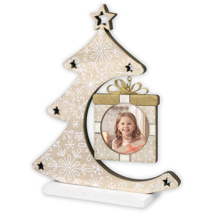 ZEP Marco Árbol de Navidad Nestor marrón 6x6 cm (16x4,5x19 cm)
