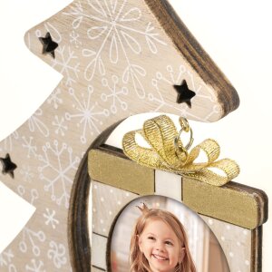 ZEP Marco Árbol de Navidad Nestor marrón 6x6 cm (16x4,5x19 cm)
