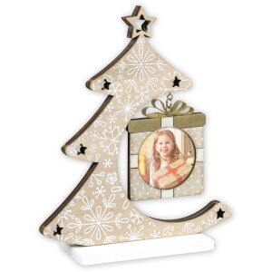 ZEP Marco Árbol de Navidad Nestor marrón 6x6 cm (16x4,5x19 cm)