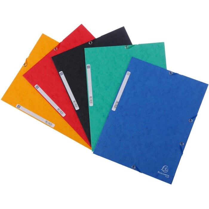 Carpeta de colección banda elástica 3 solapas Scotten Manila cartón 400g DIN A4