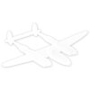 ZEP Letrero de metal AVIÓN 45x27x0,4 cm Decoración de pared Avión