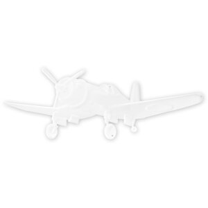 ZEP Letrero Metálico PLANE 50x18x0,4 cm Decoración de Pared Avión