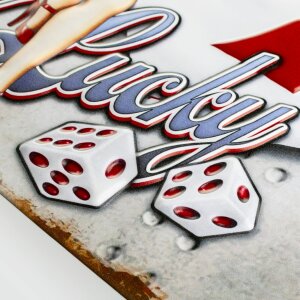 ZEP Signo de estaño ALES 40x27x0,4 cm Getn Lucky