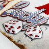 ZEP Signo de estaño ALES 40x27x0,4 cm Getn Lucky