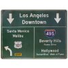 ZEP Rótulo de estaño CAMINOS 57,5x43x0,4 cm Los Angeles