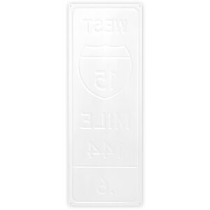 ZEP Señal de estaño WEST 20x55x0,4 cm Señal de tráfico interestatal