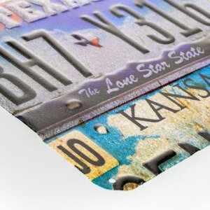 Hojalata ZEP RUTA 66 multicolor 43x57x0,4 cm