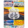 Hojalata ZEP RUTA 66 multicolor 43x57x0,4 cm
