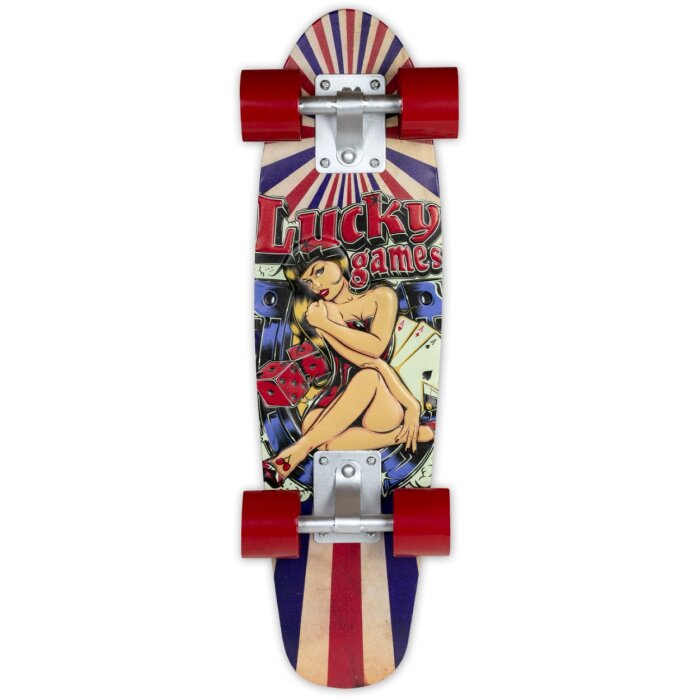 ZEP Decoración mural SKATE 16,5x55x6,5 cm Monopatín Lucky Games