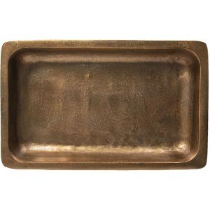 Clayre & Eef 50420L Mesa auxiliar 53x54x62 cm Color cobre