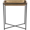 Clayre & Eef 50420L Mesa auxiliar 53x54x62 cm Color cobre