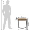 Clayre & Eef 50420L Mesa auxiliar 53x54x62 cm Color cobre