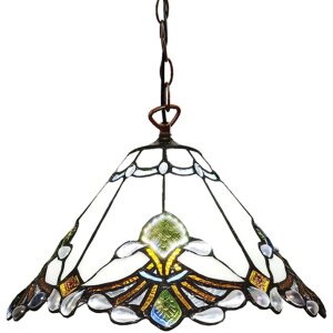 Clayre & Eef 5LL-6184 Lámpara colgante Tiffany...