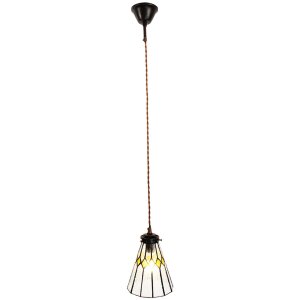 Clayre & Eef 5LL-6194 Lámpara colgante Tiffany Ø 15x115 cm E14-máx 1x40W