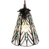 Clayre & Eef 5LL-6197 Lámpara colgante Tiffany Ø 15x115 cm E14-máx 1x40W