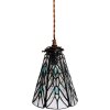 Clayre & Eef 5LL-6197 Lámpara colgante Tiffany Ø 15x115 cm E14-máx 1x40W