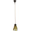 Clayre & Eef 5LL-6199 Lámpara colgante Tiffany Ø 15x115 cm E14-máx 1x40W Amarillo - Marrón