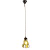 Clayre & Eef 5LL-6199 Lámpara colgante Tiffany Ø 15x115 cm E14-máx 1x40W Amarillo - Marrón