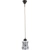 Clayre & Eef 5LL-6200 Lámpara Colgante Tiffany Ø 15x115 cm E14-máx 1x40W Blanco - Marrón