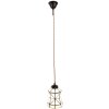 Clayre & Eef 5LL-6200 Lámpara Colgante Tiffany Ø 15x115 cm E14-máx 1x40W Blanco - Marrón
