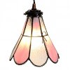 Clayre & Eef 5LL-6217 Lámpara colgante Tiffany 18x15x115 cm E14-máx 1x25W Rosa