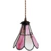 Clayre & Eef 5LL-6217 Lámpara colgante Tiffany 18x15x115 cm E14-máx 1x25W Rosa