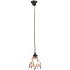 Clayre & Eef 5LL-6218 Lámpara colgante Tiffany 18x15x115 cm E14-max 1x25W Rosa
