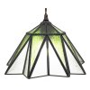 Clayre & Eef 5LL-6222 Lámpara colgante Tiffany Ø 31x107 cm E27-max 1x40W Verde