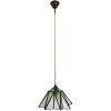 Clayre & Eef 5LL-6222 Lámpara colgante Tiffany Ø 31x107 cm E27-max 1x40W Verde