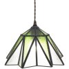 Clayre & Eef 5LL-6222 Lámpara colgante Tiffany Ø 31x107 cm E27-max 1x40W Verde