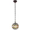 Clayre & Eef 5LL-6270 Lámpara colgante Tiffany Ø 20x116 cm E14-máx 1x25W Amarillo