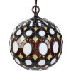 Clayre & Eef 5LL-6270 Lámpara colgante Tiffany Ø 20x116 cm E14-máx 1x25W Amarillo