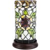 Clayre & Eef 5LL-6298 Lámpara de Mesa Tiffany Ø 15x26 cm E14-máx 1x40W Verde - Beige