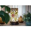Clayre & Eef 5LL-6298 Lámpara de Mesa Tiffany Ø 15x26 cm E14-máx 1x40W Verde - Beige