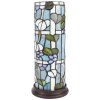 Clayre & Eef 5LL-6301 Lámpara de mesa Tiffany Ø 15x36 cm E14-máx 1x40W Azul - Rojo