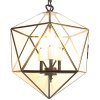 Clayre & Eef 5LL-9344 Lámpara colgante 30x30x160 cm E14-máx 3x40W