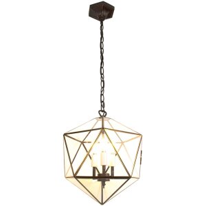 Clayre & Eef 5LL-9345 Lámpara colgante 35x35x140 cm E14-max 3x25W
