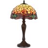 LumiLamp 5LL-9347 Lámpara de mesa Tiffany Ø 30x53 cm E27-max 1x60W Amarillo