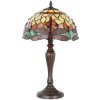 LumiLamp 5LL-9347 Lámpara de mesa Tiffany Ø 30x53 cm E27-max 1x60W Amarillo