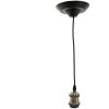 Clayre & Eef 5LL-95GR Portalámpara colgante Ø 14x150 cm E27-máx 1x60W Verde - Negro