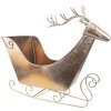 Clayre & Eef 5Y1089 Decoración Trineo 54x26x49 cm Color oro