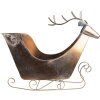 Clayre & Eef 5Y1089 Decoración Trineo 54x26x49 cm Color oro